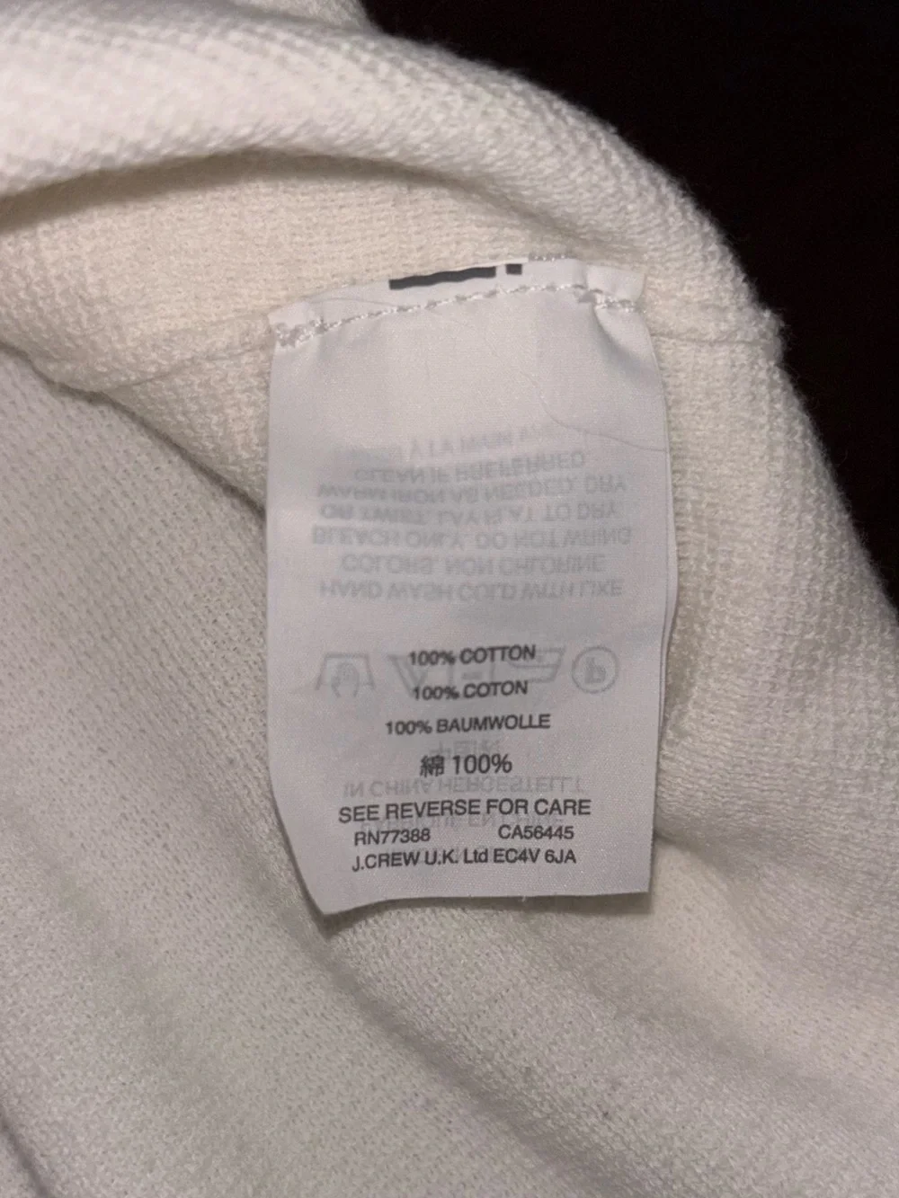 J. Crew Lightweight White Scoop Neck
